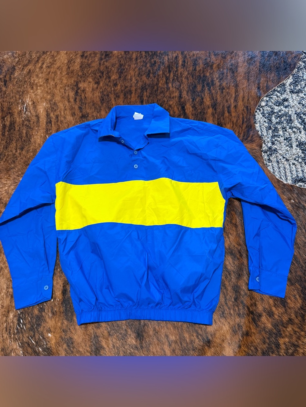 Vintage Sundek Windbreaker Polo Jacket - RARE Made in USA Factory Sample Size M